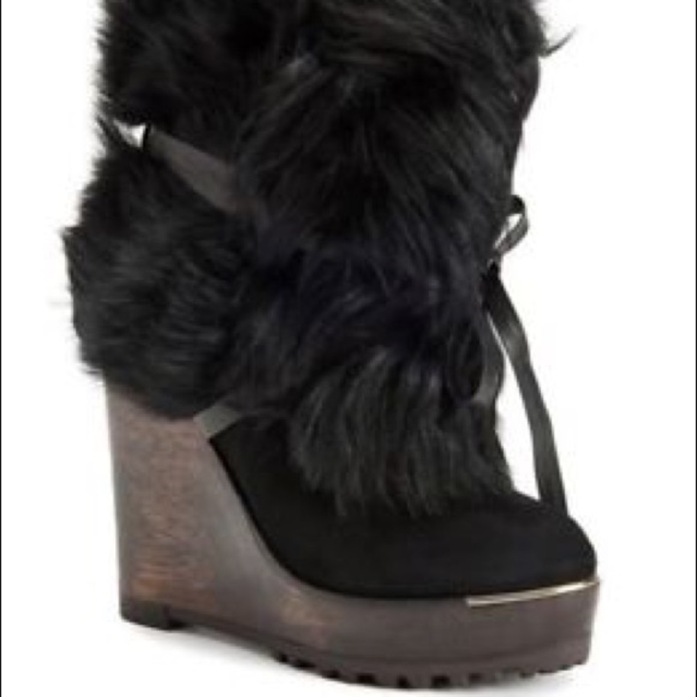 Rachel Zoe Apres Kid Suede Shearling Boots NWOB!